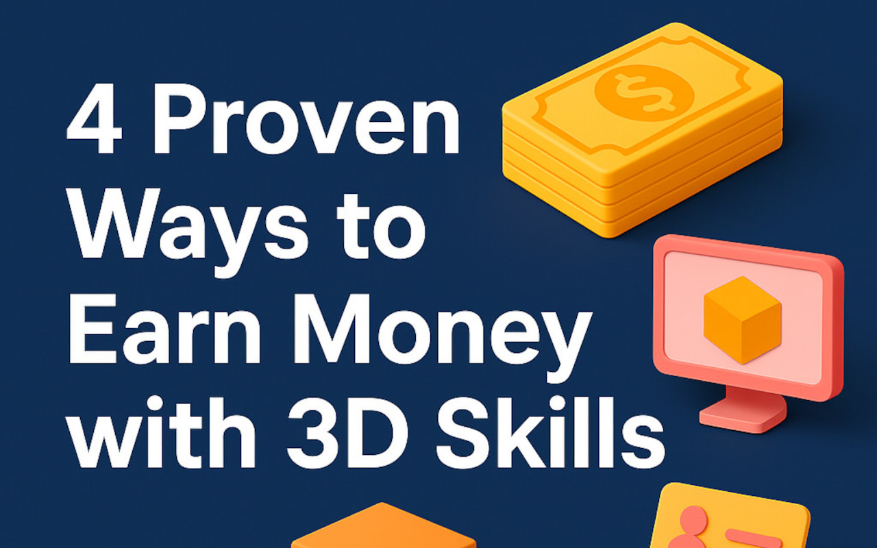 4 Proven Ways to Earn Money with 3D Skills